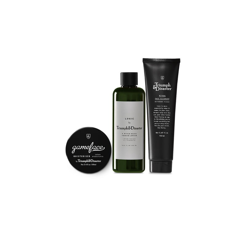 Face 1.0 Set - Gameface Moisturiser + Logic Toner + Ritual Face Cleanser